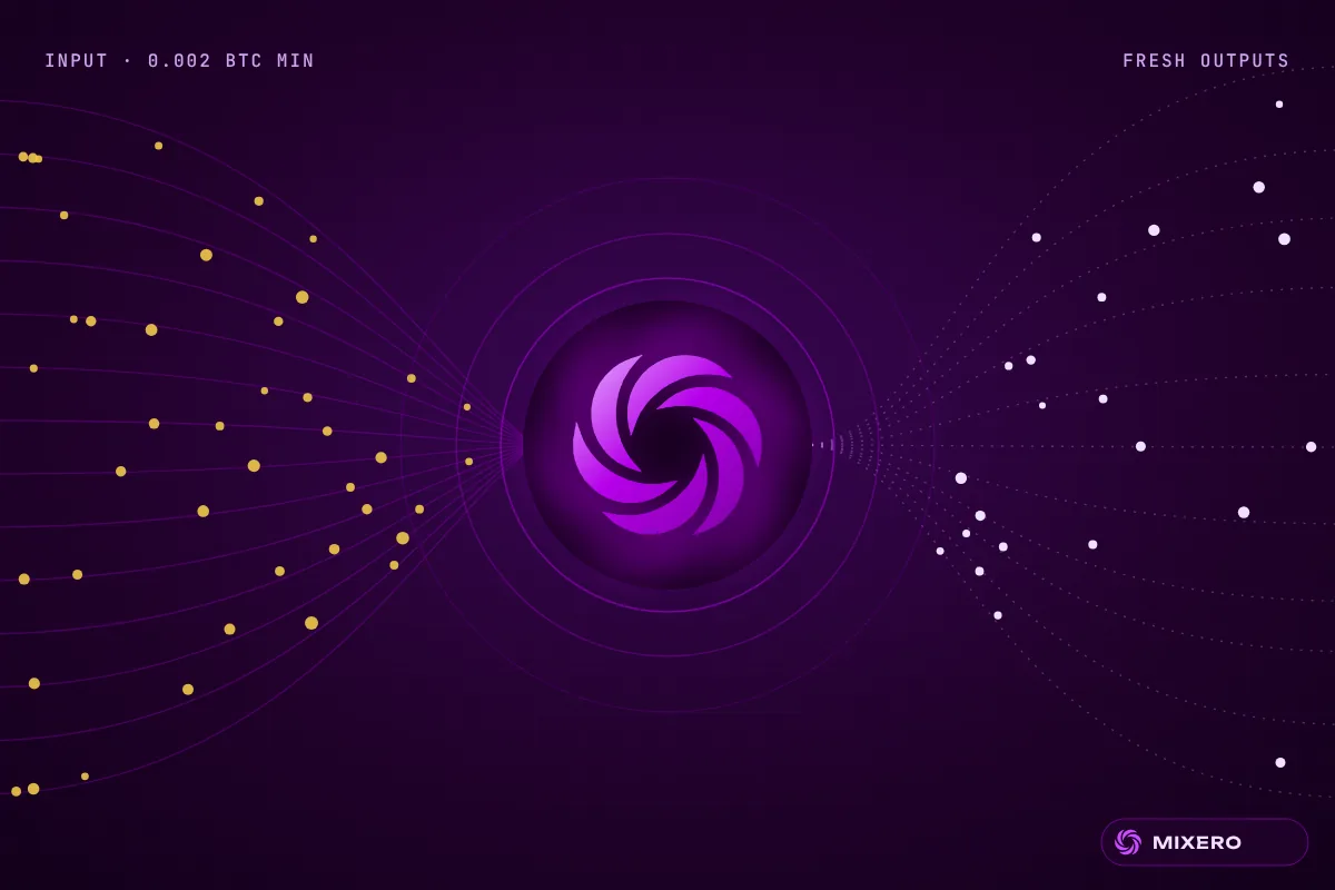 Mixero mixer pooling incoming BTC and paying out to fresh addresses